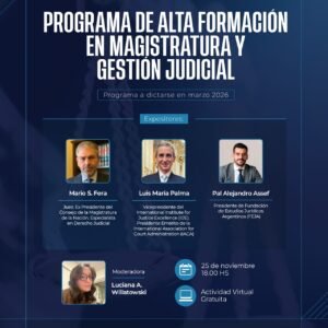 Presentación del Programa de Alta Formación en Magistratura y Gestión Judicial
