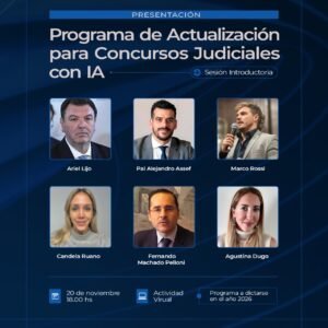 Presentación del Programa de Actualización para Concursos Judiciales con IA – Sesión Introductoria – 2026